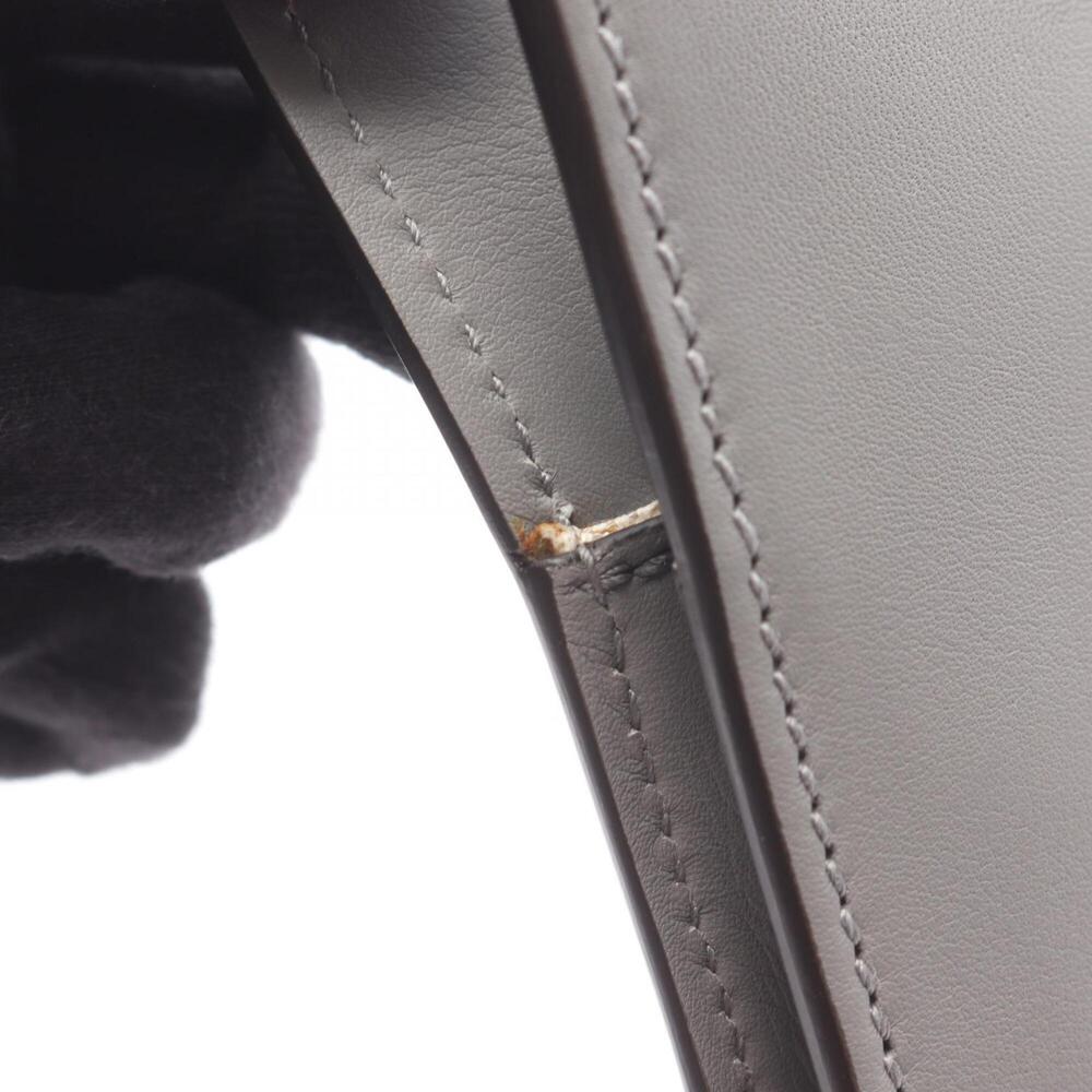 GUCCI Authentic Gray Leather Tote Bag - Picture 6 of 9